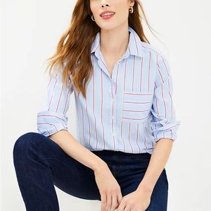 LOFT Striped Everyday Shirt